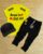 Pack Of 3 Jhappi Lo Eidi Do Yellow Tracksuite For Kid Shirt Trouser Cap