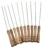 Barbecue Skewers Set – Stainless Steel Wood Handle Kabab stick BBQ Kabob Sticks pack of 10